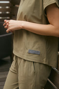 Stretch Ledies T-shirt Khaki
