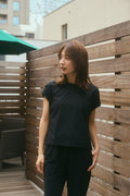 Stretch Ledies T-shirt Black