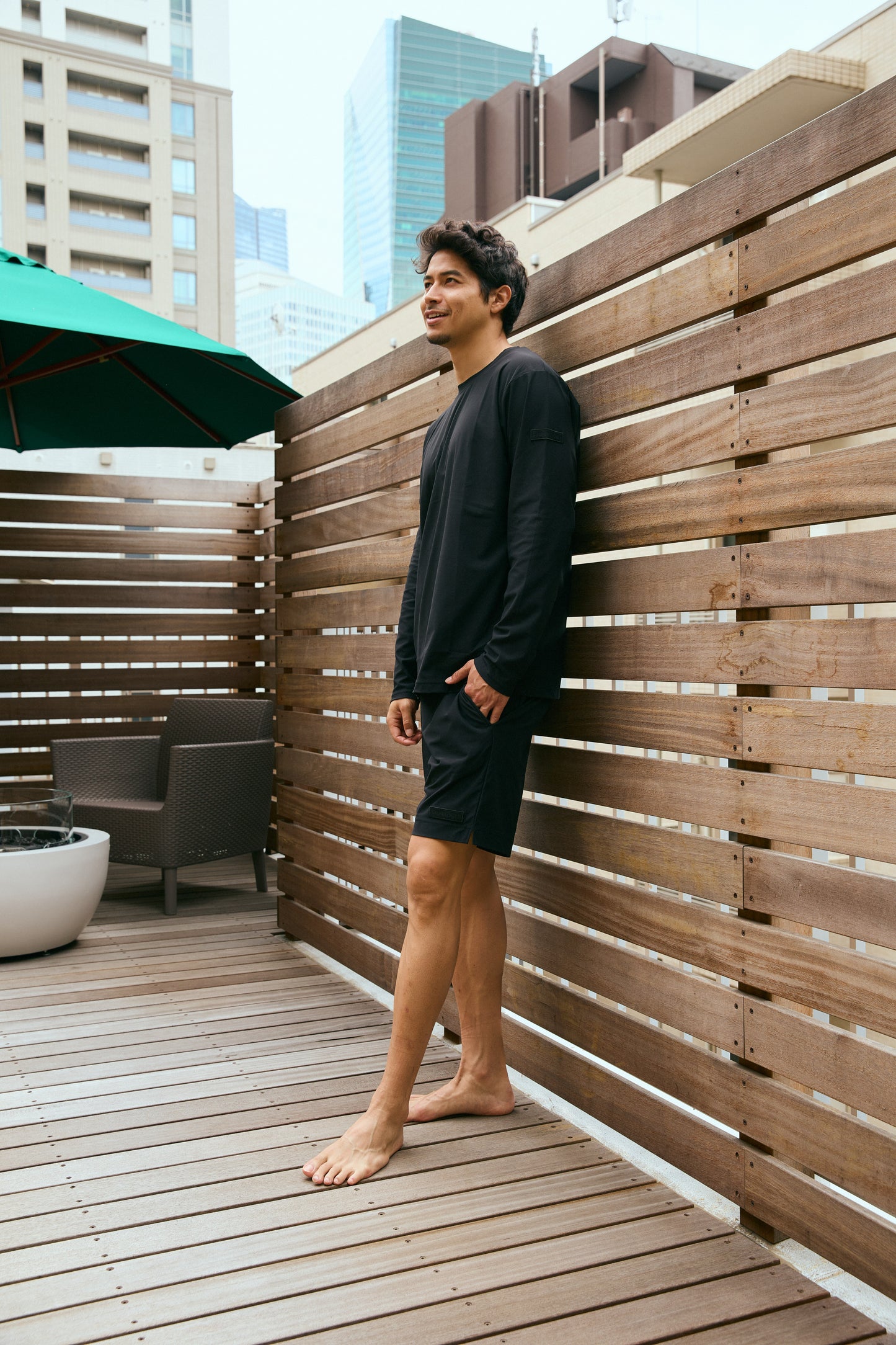 Stretch Short Pants Black
