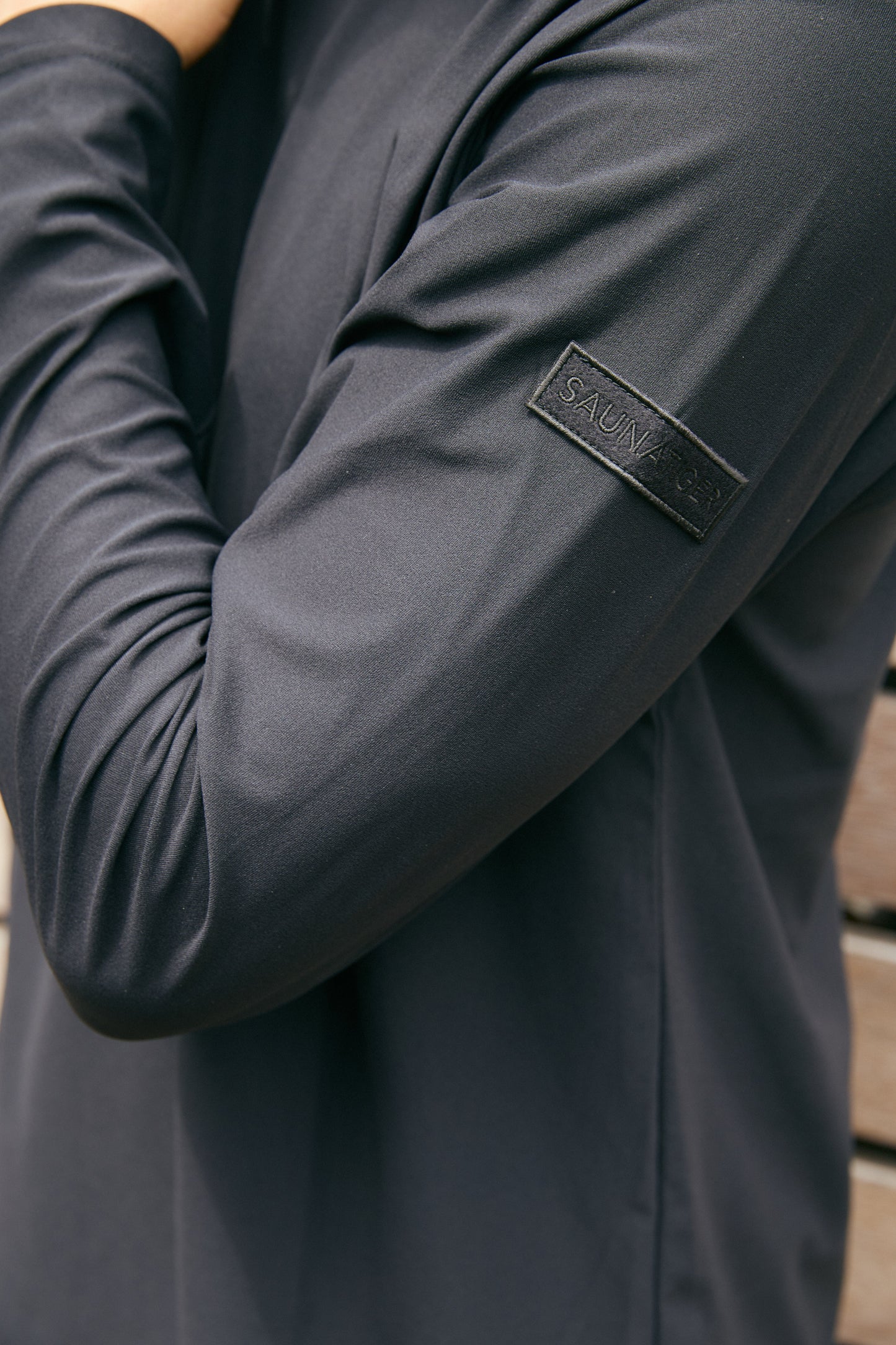 Stretch Long T-shirt Black