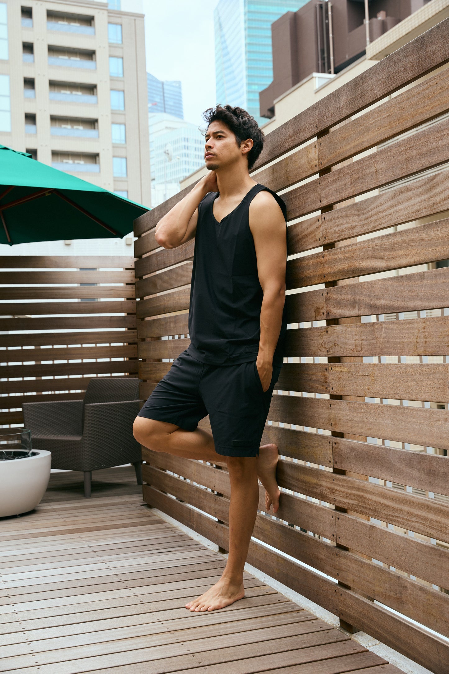 Stretch Tank Top Black