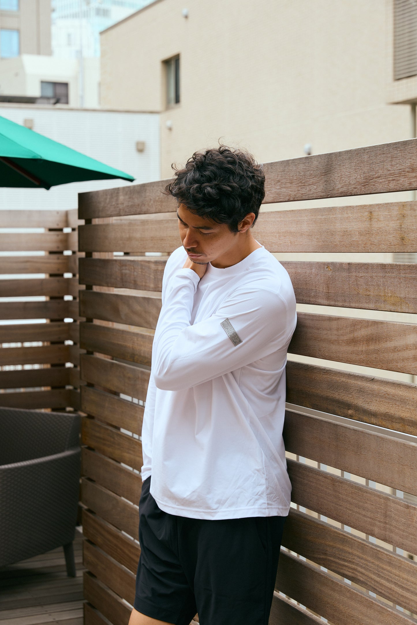Stretch Long T-shirt White