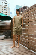 Stretch Short Pants Khaki
