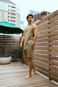 Stretch Tank Top Khaki