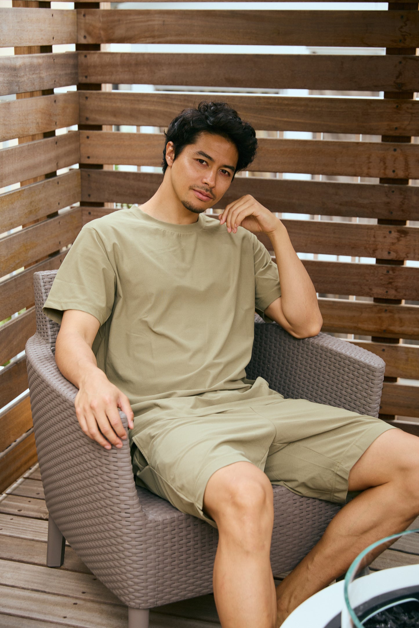 Stretch Short Pants Khaki