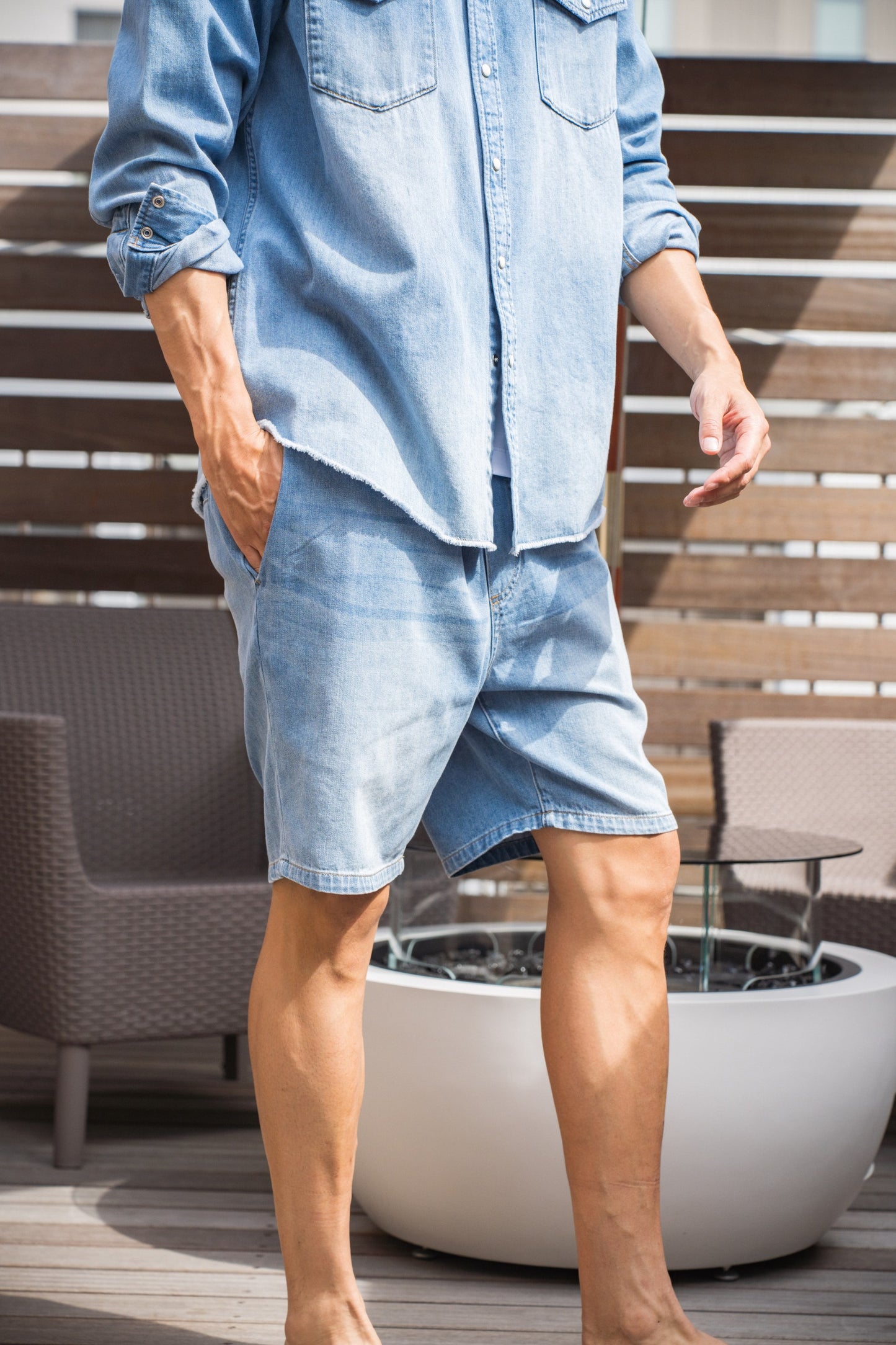 Denim Short Pants