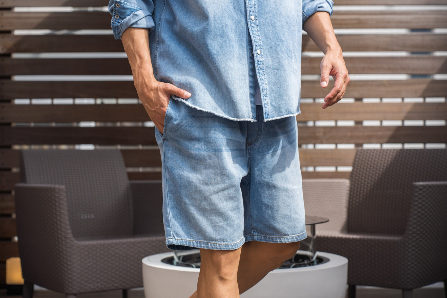 Denim Short Pants