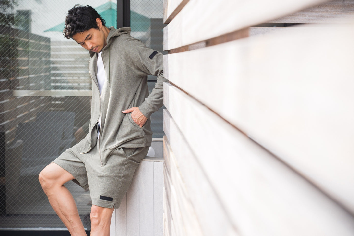 Pile Short Pants Khaki