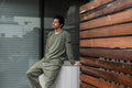 Mesh Long T-shirt Khaki