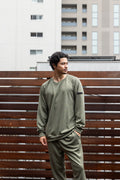 Mesh Long T-shirt Khaki