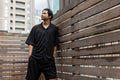 Open Color T-shirt Black