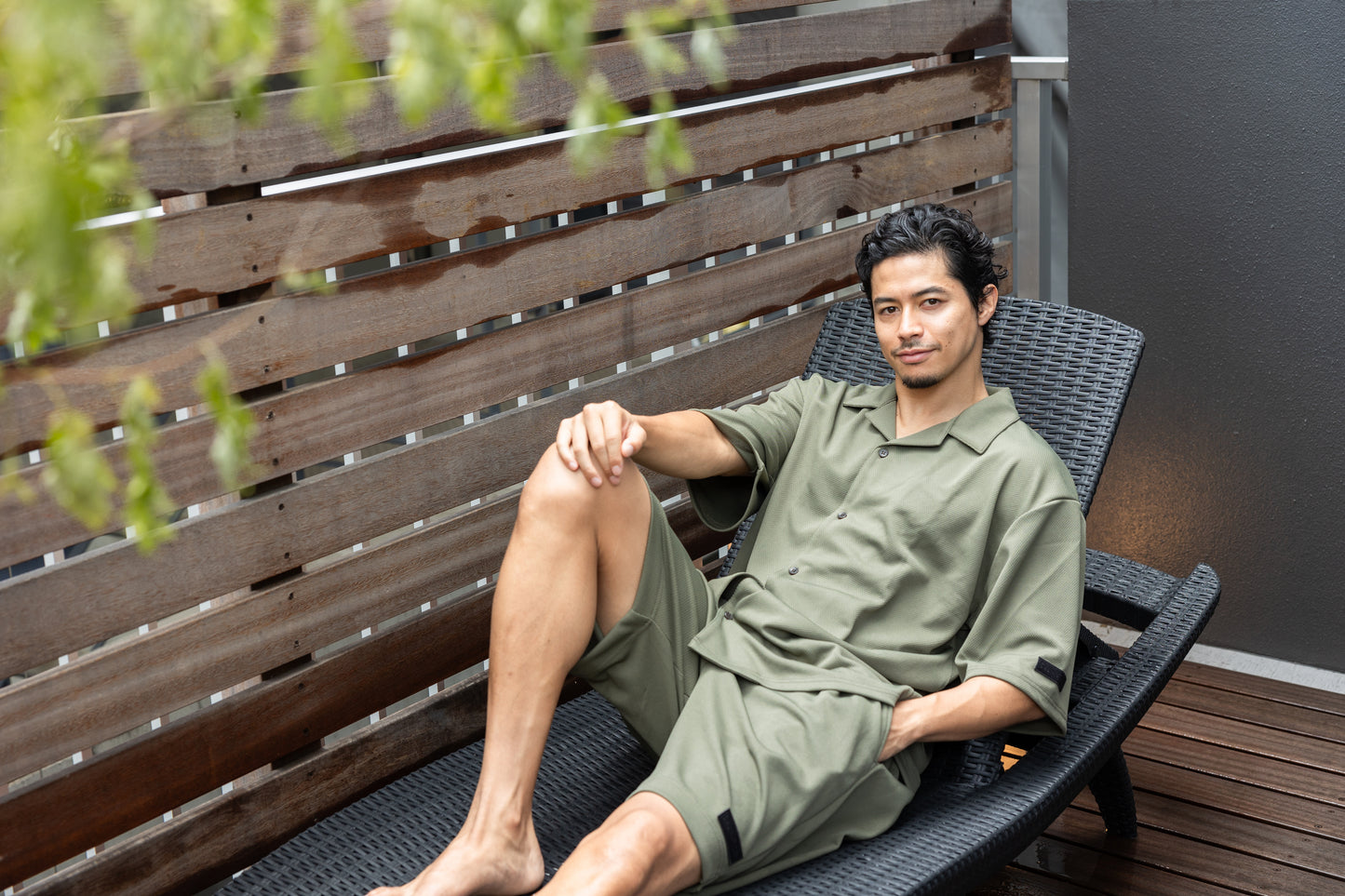 Open Color T-shirt Khaki