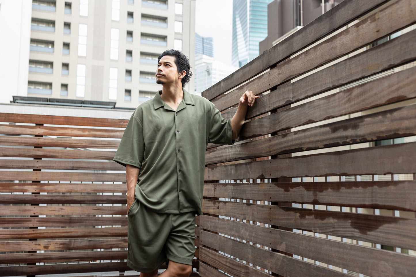 Open Color T-shirt Khaki