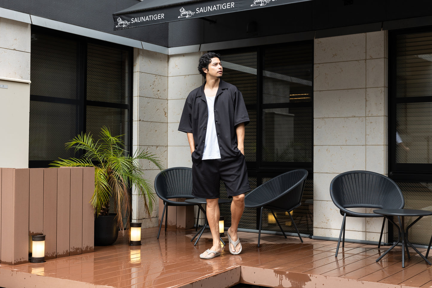 Mesh Short Pants Black