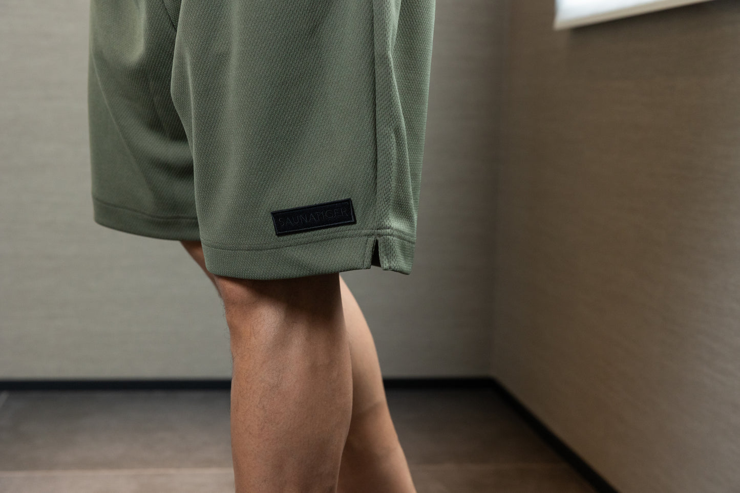Mesh Short Pants Khaki