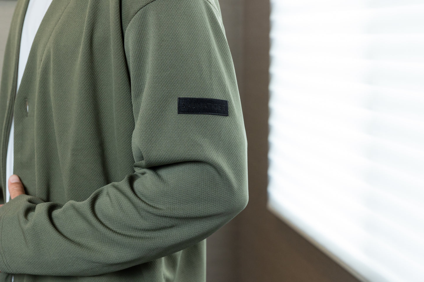 Mesh Cardigan Khaki