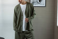 Mesh Cardigan Khaki