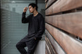 Mesh Long T-shirt Black