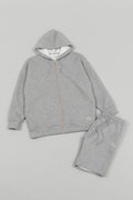 Oversized Zipped Parka Grey