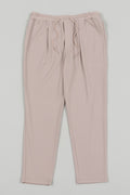 Wool Loose-Fitting Pants Beige