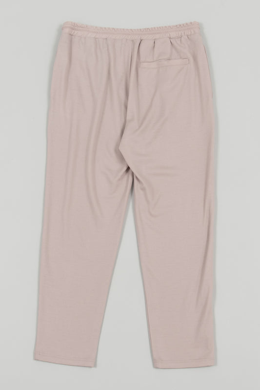 Wool Loose-Fitting Pants Beige