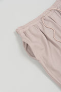 Wool Loose-Fitting Pants Beige
