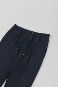 Wool Loose-Fitting Pants Navy