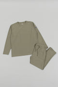 Stretch Long T-shirt Khaki