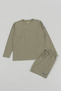 Stretch Long T-shirt Khaki