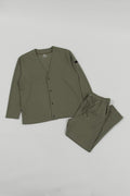Mesh Cardigan Khaki