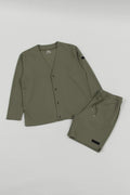 Mesh Cardigan Khaki