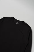 Mesh Long T-shirt Black