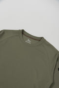 Mesh Long T-shirt Khaki