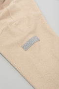 Ledies Pile Half Zip Pull over Beige