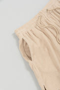 Ledies Mesh Short Pants Beige