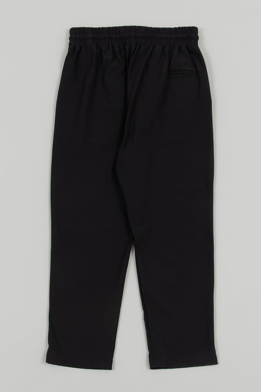 Stretch Ledies Tapered Pants Black