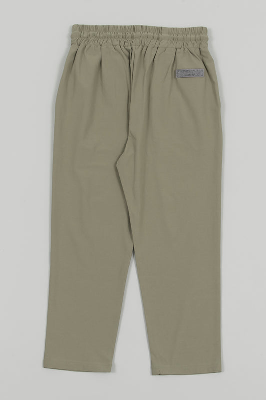 Stretch Ledies Tapered Pants Khaki