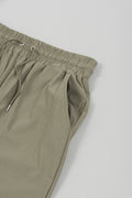 Stretch Ledies Tapered Pants Khaki