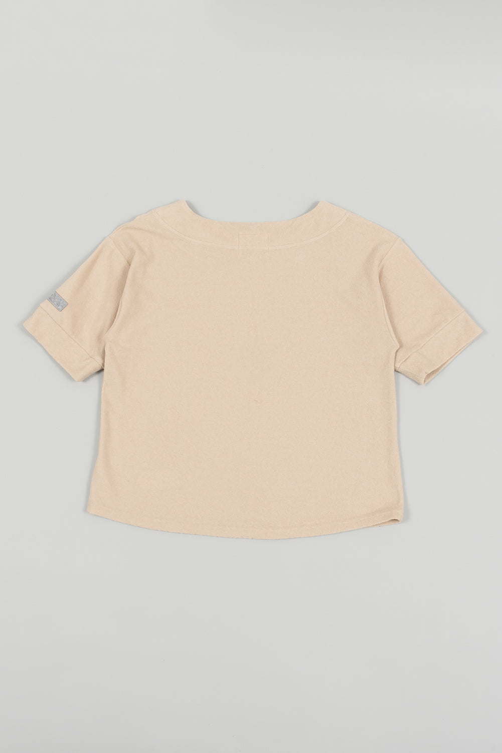 Pile Short Sleeve Pullover Beige