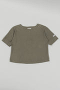 Pile Short Sleeve Pullover Khaki