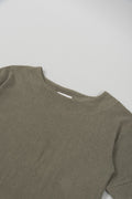 Pile Short Sleeve Pullover Khaki