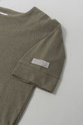 Pile Short Sleeve Pullover Khaki