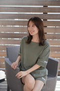 Pile Short Sleeve Pullover Khaki