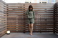 Ledies Pile Half Zip Pull over Khaki