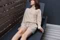 Ledies Mesh Short Pants Beige