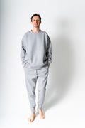 Tapered Sweat Rib Pants Grey