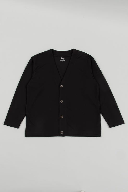 Mesh Cardigan Black