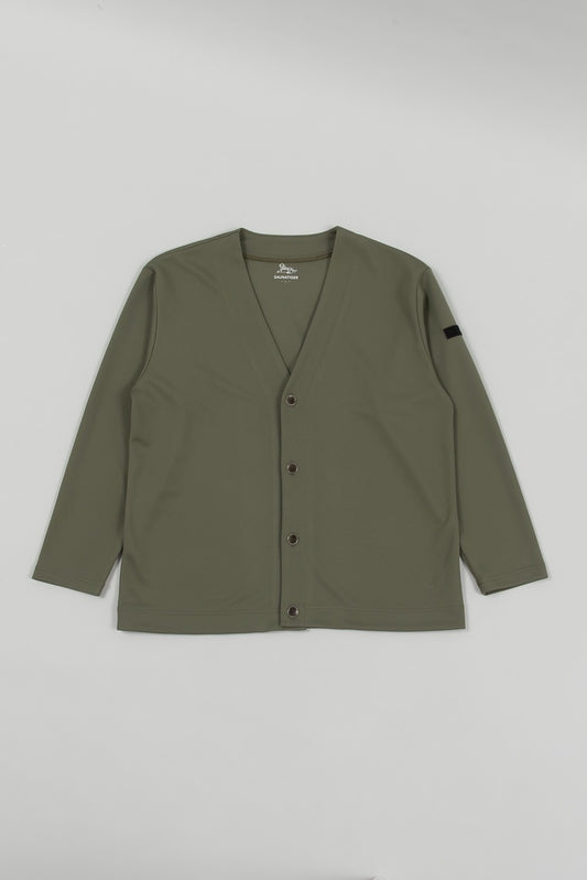 Mesh Cardigan Khaki