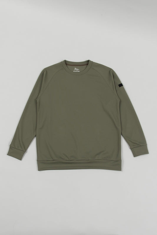 Mesh Long T-shirt Khaki