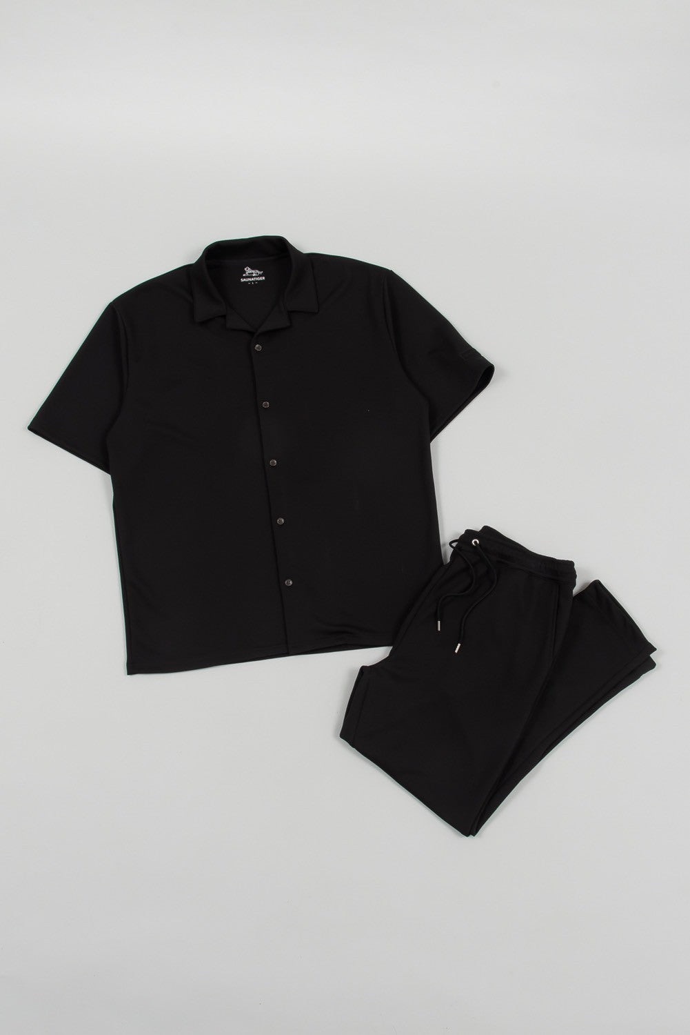 Open Color T-shirt Black